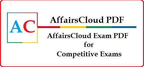AffairsCloud for Competitive Exams.